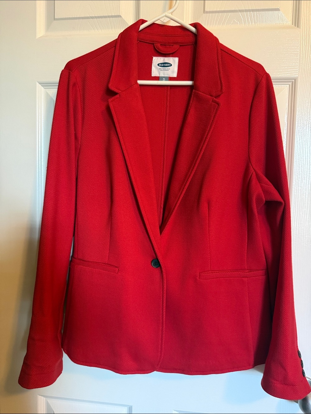 Old Navy Red Single-Button Blazer